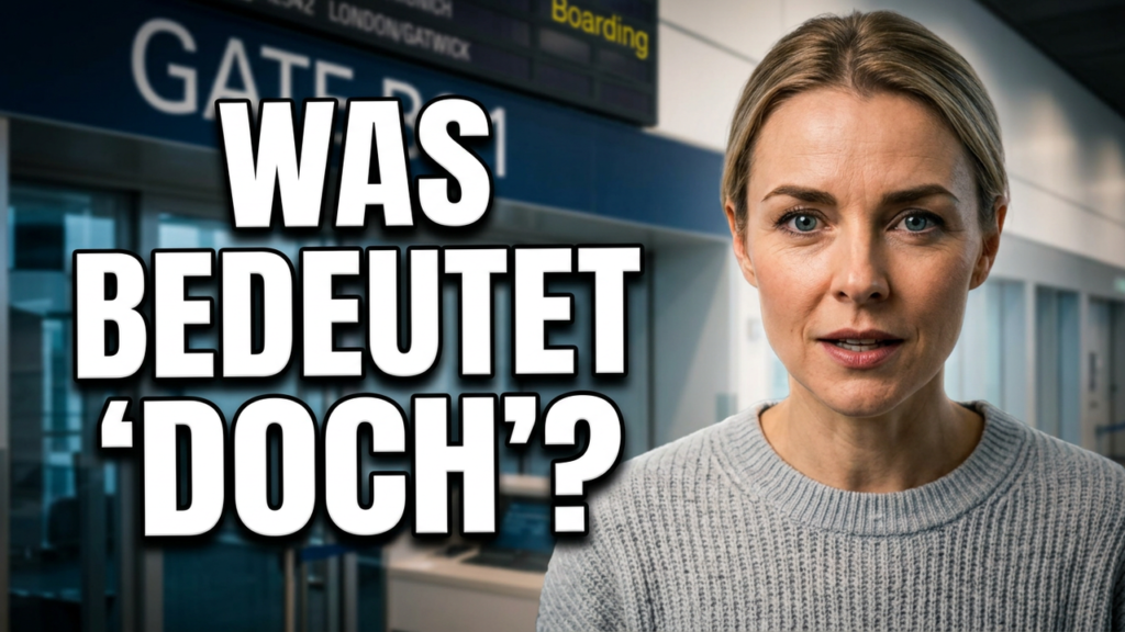 Eine Deutschlernende fragt sich: "Was bedeutet DOCH auf Deutsch?"